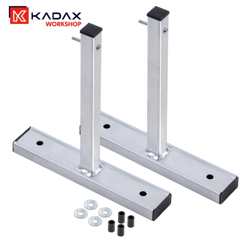 Supporto da parete KADAX per scala, gancio in alluminio, 2 pezzi, portata 80 kg