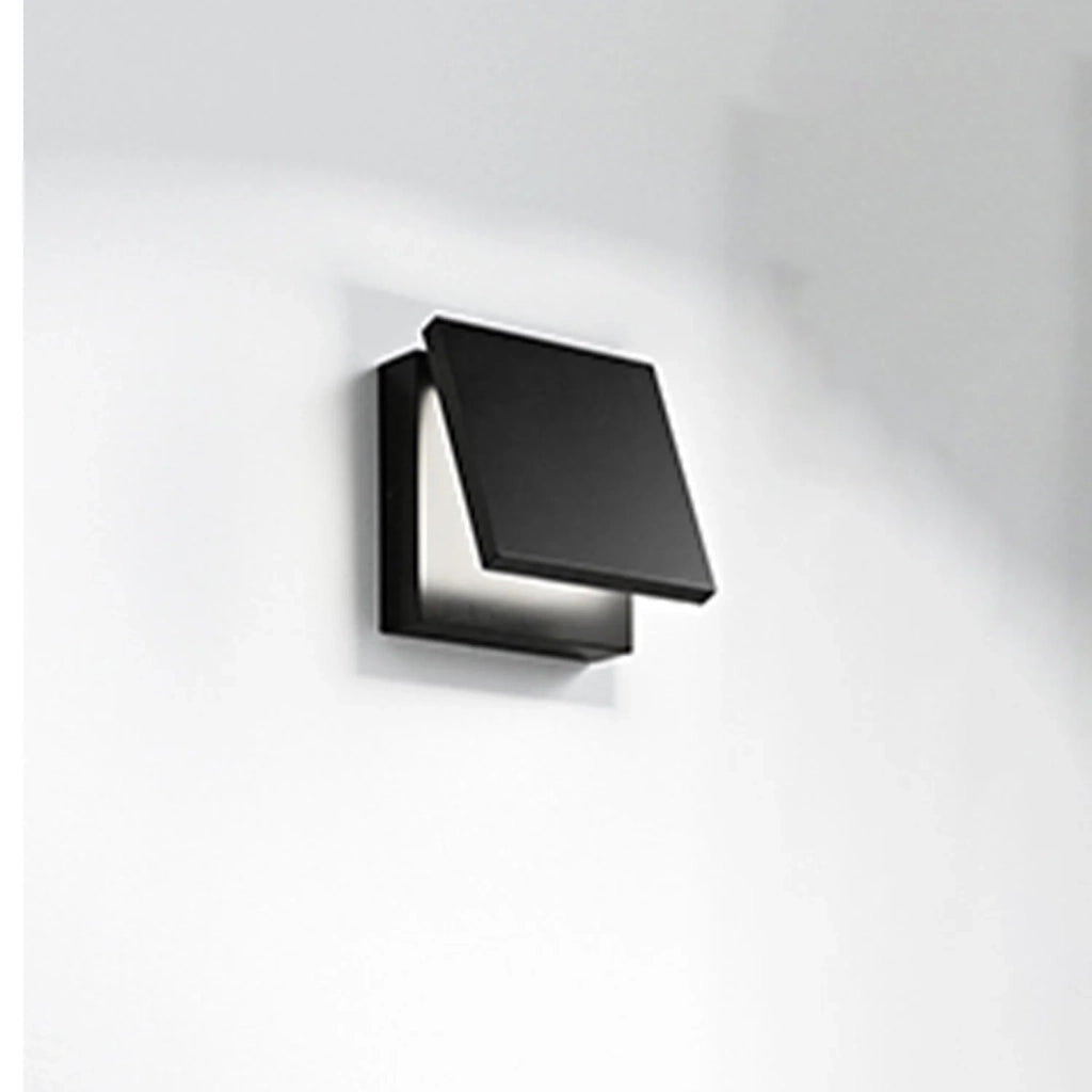 Applique Contemporanea Secret Metallo Nero Acrilico Led 10W 3000K
