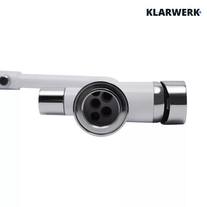 FELIX| Rubinetto per acqua potabile premium a 3 vie bianco opaco | miscelatore da cucina ad osmosi in acciaio inossidabile|Filtro 3 connessioni gastro