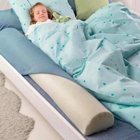 Barriera per lettini per bambini - Recinzione per lettini gonfiabile - Passerella per lettini a due piazze - Raffreddabile - 150cm 180cm - Barriera per lettini per bambini in stile Montessori