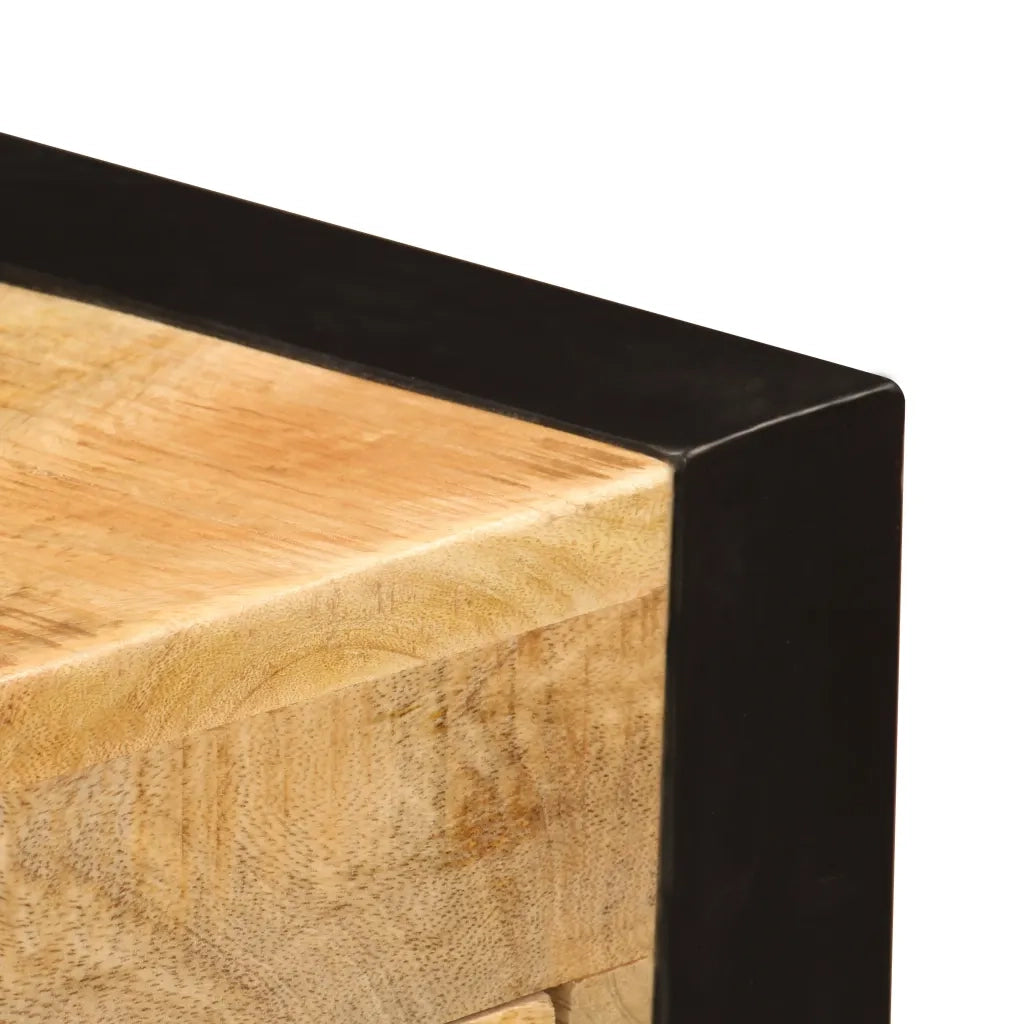 Scrivania con 2 Cassetti-Scrivanie per ufficio e studio 110x50x77 cm Legno Massello di Mango