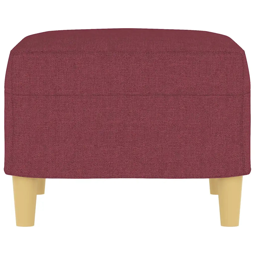 Poggiapiedi Rosso Vino 60x50x41 cm in Tessuto cod mxl 78188