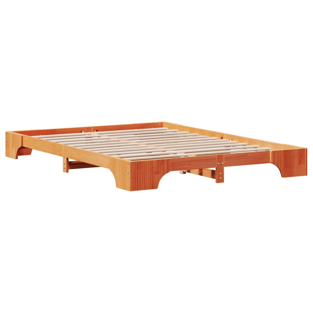 Struttura del letto Marrone cerato Legno di pino massello