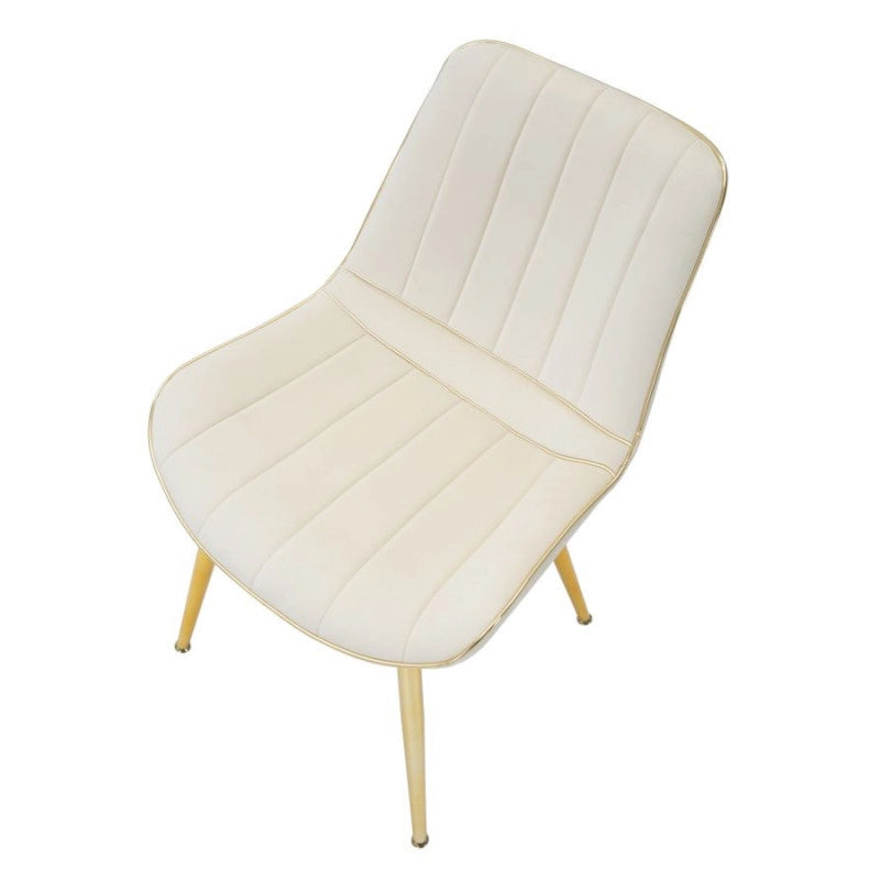 Sedia Paris Crema/gold Set 2 Pz cm 51x59x79