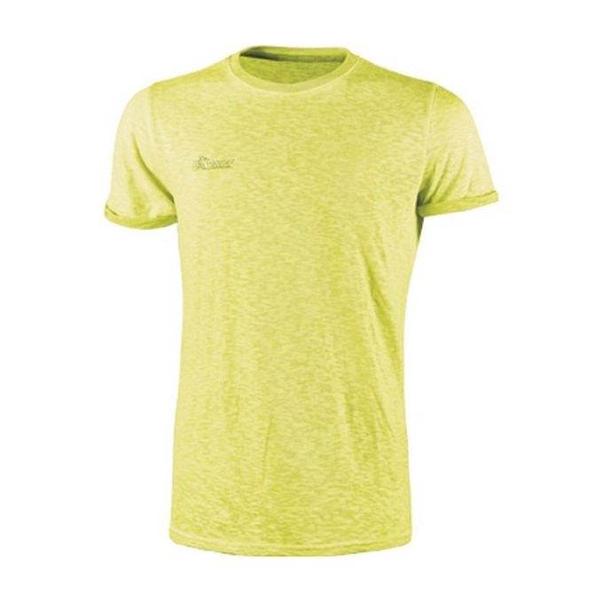 U-Power EY195YF Fluo T-Shirt Manica Corta Slim Fit 100% Cotone Fiammato Girocollo conf. 3 pezzi taglia XL colore Giallo Fluo