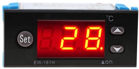 Regolatore di temperatura digitale - Termostato - Raffreddamento/Accensione - Regolazione di temperatura precisa - Materiale ABS resistente alle fiamme - Regolatore calibrato con termistore