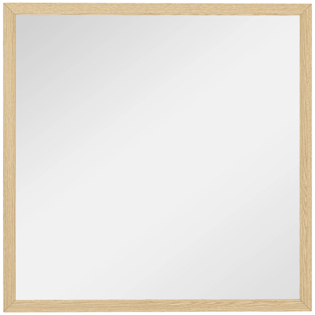 Specchio Quadro 50x50 cm ¨C zephmum ¨C Legno Naturale