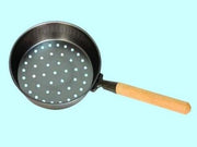 PADELLE PADELLA PER CASTAGNE CON MANICO IN LEGNO DIAMETRO CM.30