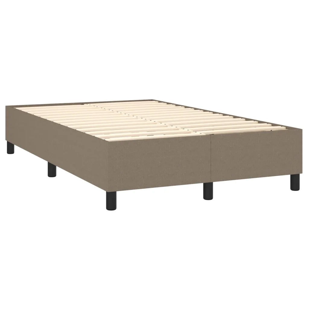 Giroletto a Molle con Materasso Tortora 120x200 cm in Tessuto 3136585