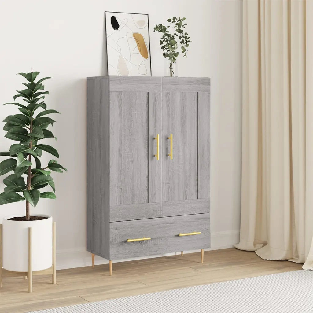 Credenza-Buffet-Armadio da cucina Grigio Sonoma 69,5x31x115 cm in Legno Multistrato 306558