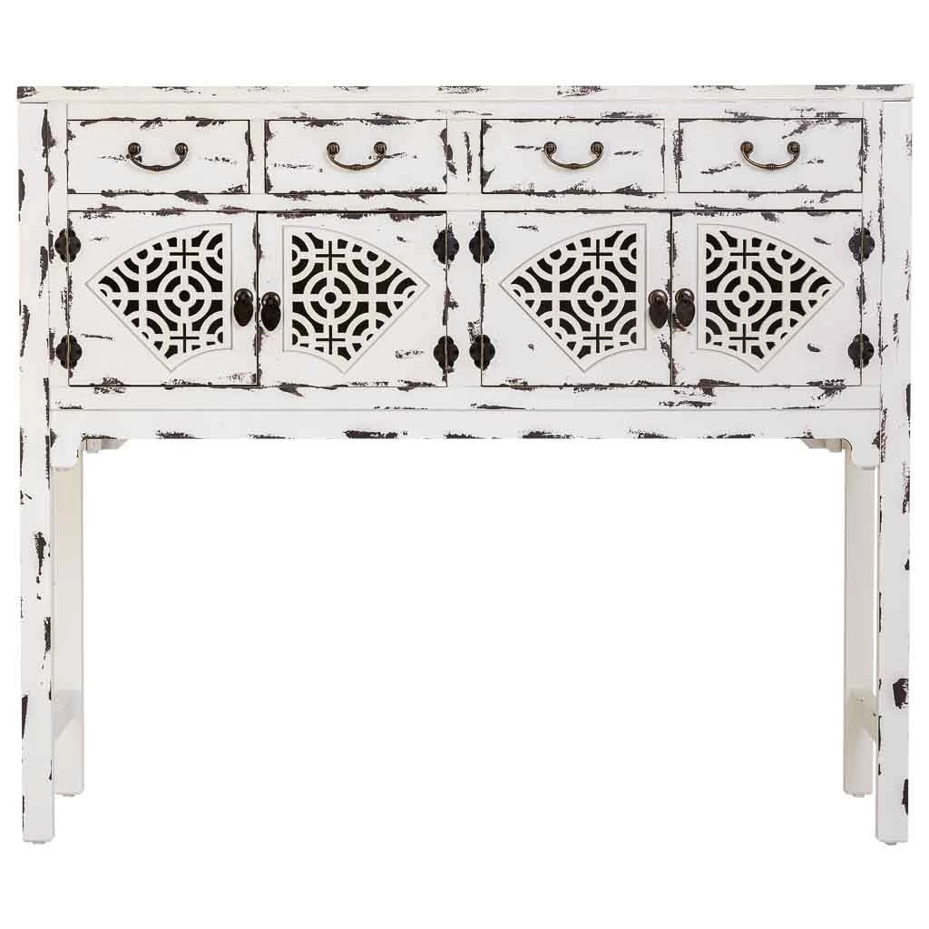 Console in legno laccato bianco 120x40x102h cm