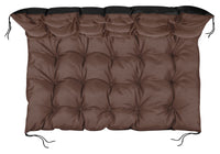 AIO FACTORY Cuscino da giardino impermeabile marrone 120x80 cm per panca in pallet