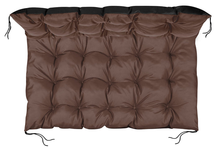 AIO FACTORY Cuscino da giardino impermeabile marrone 120x80 cm per panca in pallet