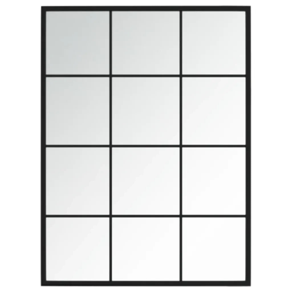 Specchi a Parete 2 pz Neri 80x60 cm in Metallo 3189032