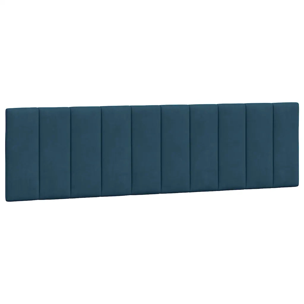 Giroletto con Testiera Blu 180x200 cm in Velluto
