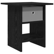 Comodino | Armadio da Notte | Mobiletto da notte Rovere Nero 41 x 40 x 45 cm Legno multistrato
