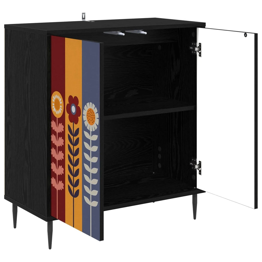 Credenza ESSEN Rovere Nero 69 x 33 x 76 cm Legno ingegnerizzato 8006942
