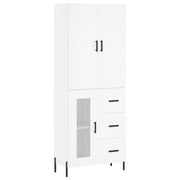 Buffet credenza cassettiera mobiletto mobile contenitore organizer cucina soggiorno salotto alto 69,5 x 34 x 180 cm legno ingegnerizzato bianco 02_0032527