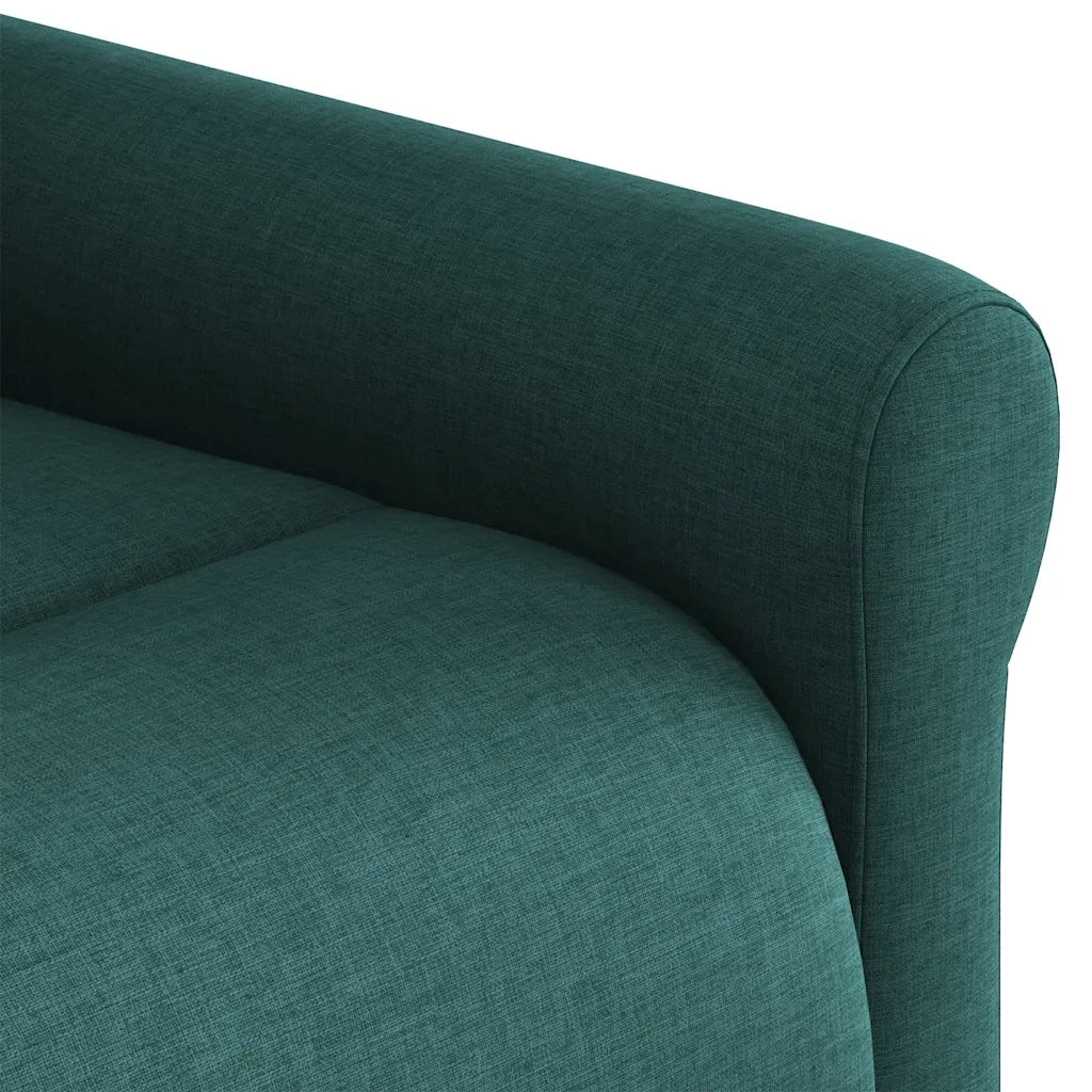 Divano Sedia-Poltrona Massaggiante Reclinabile Verde Scuro in Tessuto 179703