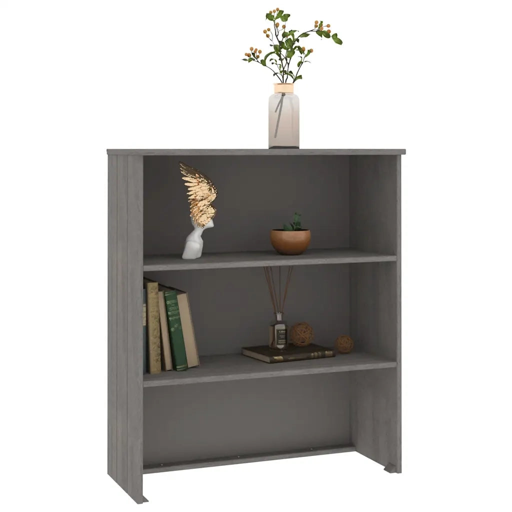 Piano Credenza | Madia | Buffet da pranzo | Armadio da pranzo HAMAR Grigio Chiaro 85x35x100 cm Legno di Pino