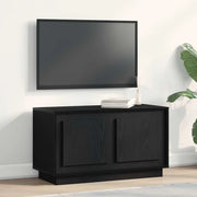 Mobile TV Rovere nero 80 x 35 x 45 cm Legno multistrato 862130
