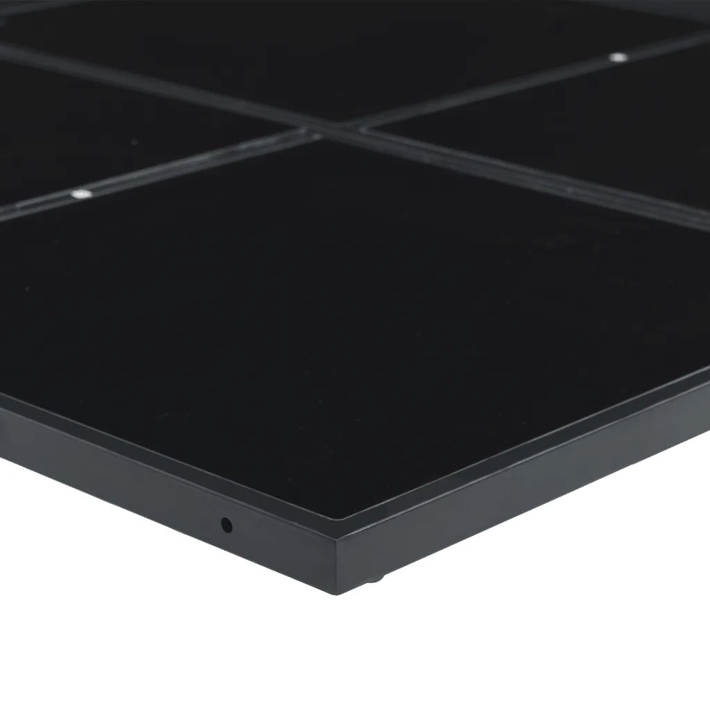 Set da Pranzo da Giardino 13 pz con Cuscini Nero in Textilene