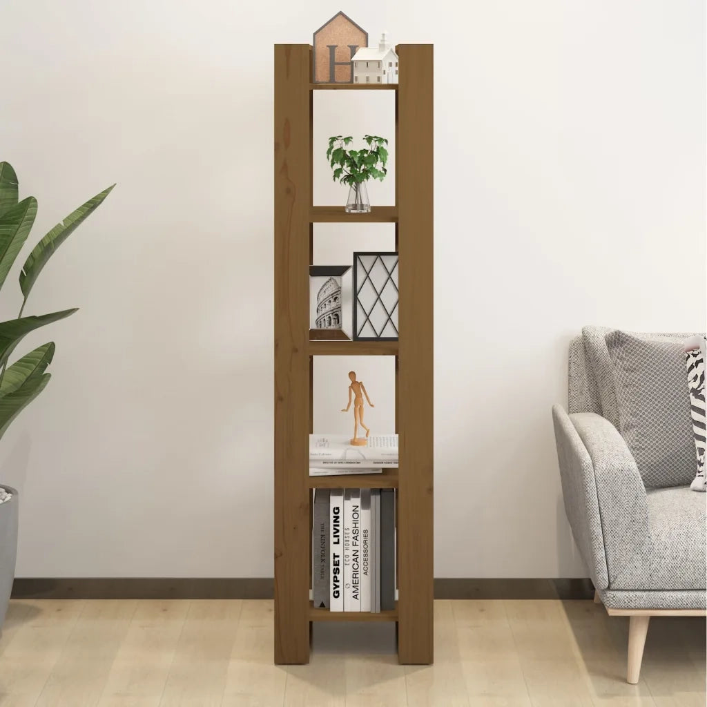 Libreria/Divisorio Ambrato 41x35x160 cm in Massello di Pino 813872