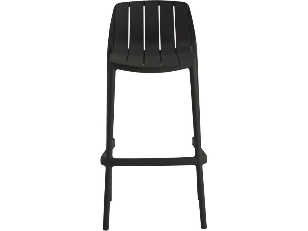 Set di 2 seggioloni da giardino impilabili "Vaena" - Nero