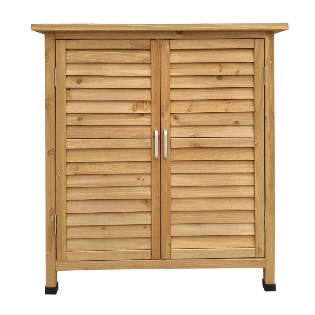 Casetta da giardino con doppie porte 87 x 46 x 91 cm legno di abete rosso 16_0002173