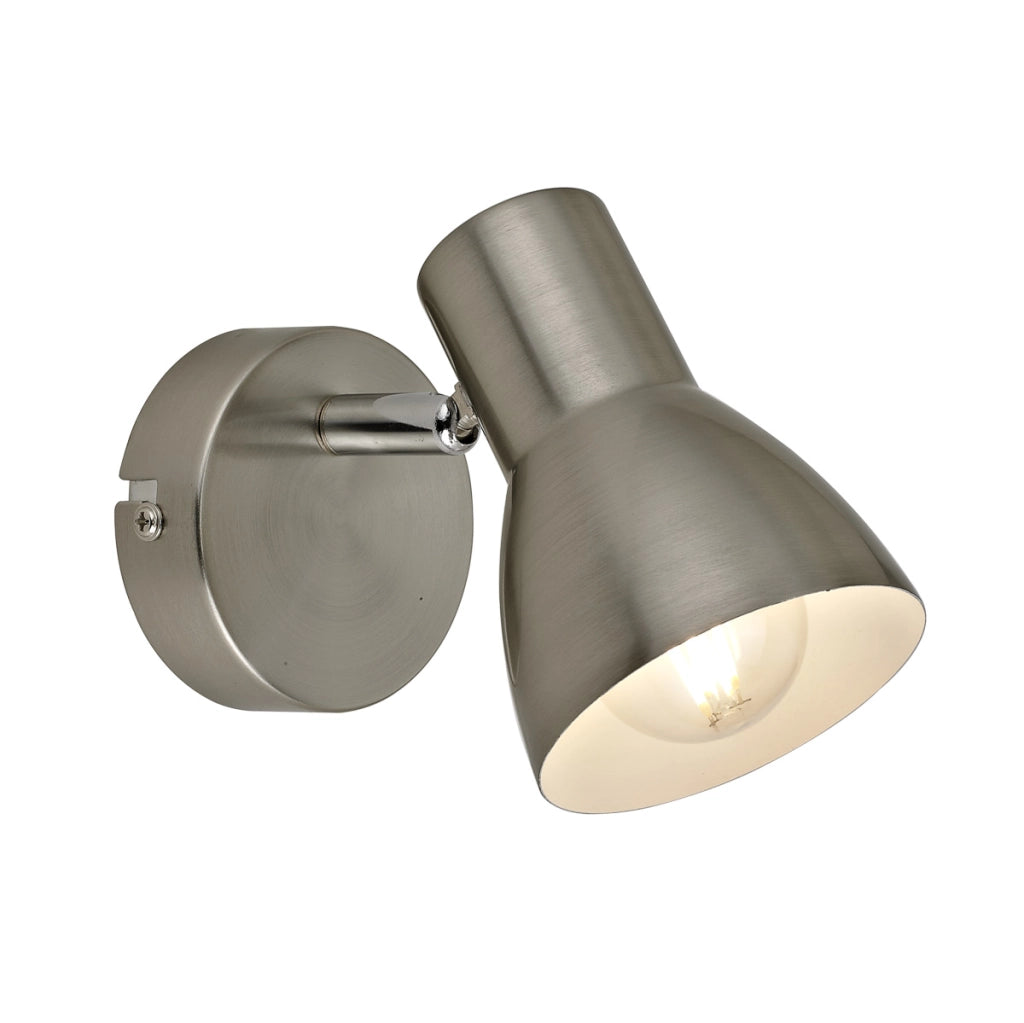 Applique moderna nichel satinato spot orientabile E14 Italux