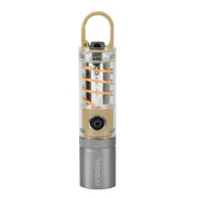 Trade Shop - Torcia Elettrica Ricaricabile Led In Alluminio Con Clip 808pro Telescopica 4 Modalità Luce -