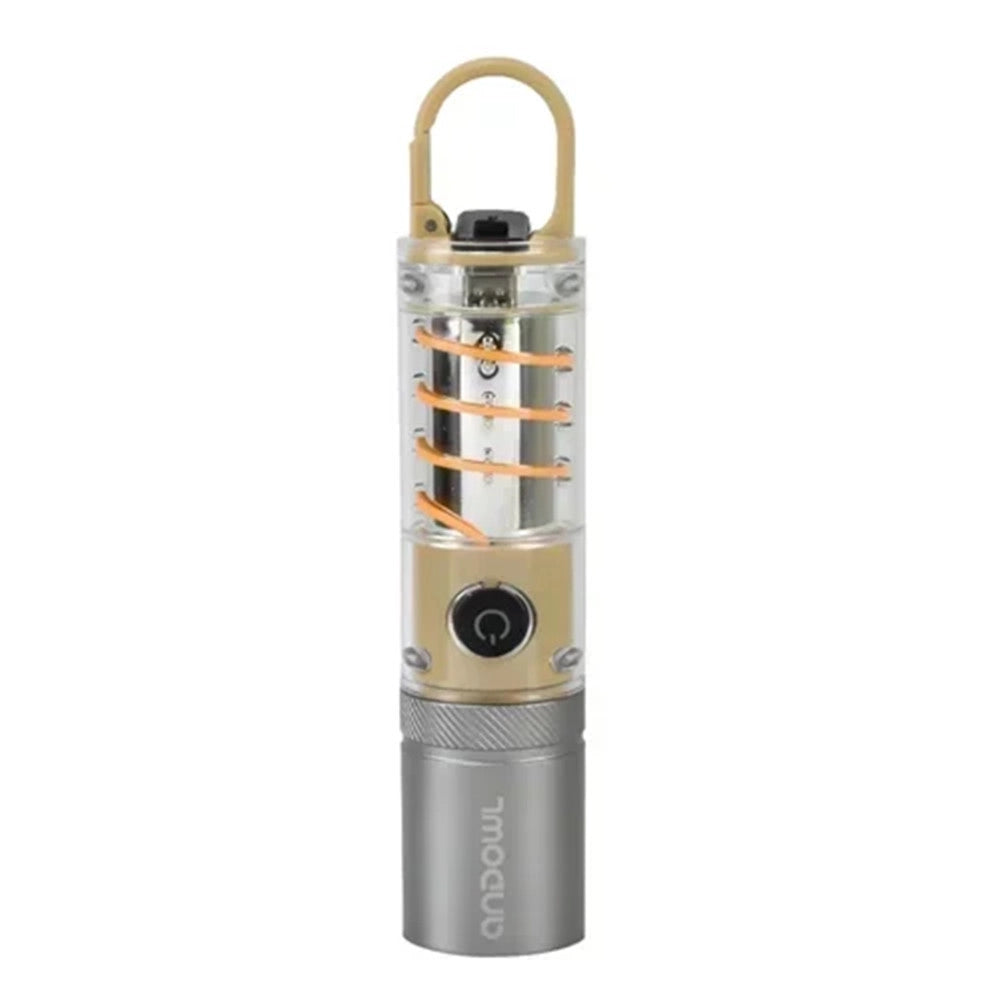 Trade Shop - Torcia Elettrica Ricaricabile Led In Alluminio Con Clip 808pro Telescopica 4 Modalità Luce -