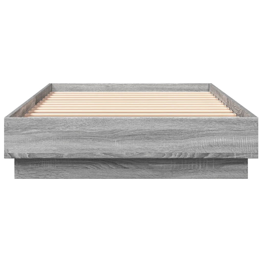 Giroletto con LED Grigio Sonoma 90x200 cm 839516