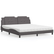 Letto con Materasso Zadar Grigio 180x200 cm in Similpelle 3208883