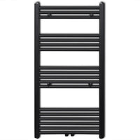 Radiatore Centrale Portasciugamano Dritto Nero 600 x 1160 mm 141908