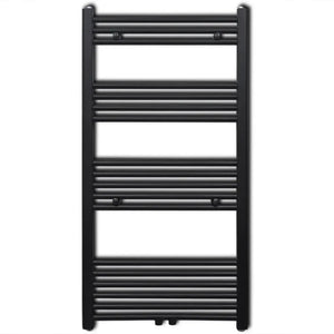 Radiatore Centrale Portasciugamano Dritto Nero 600 x 1160 mm 141908