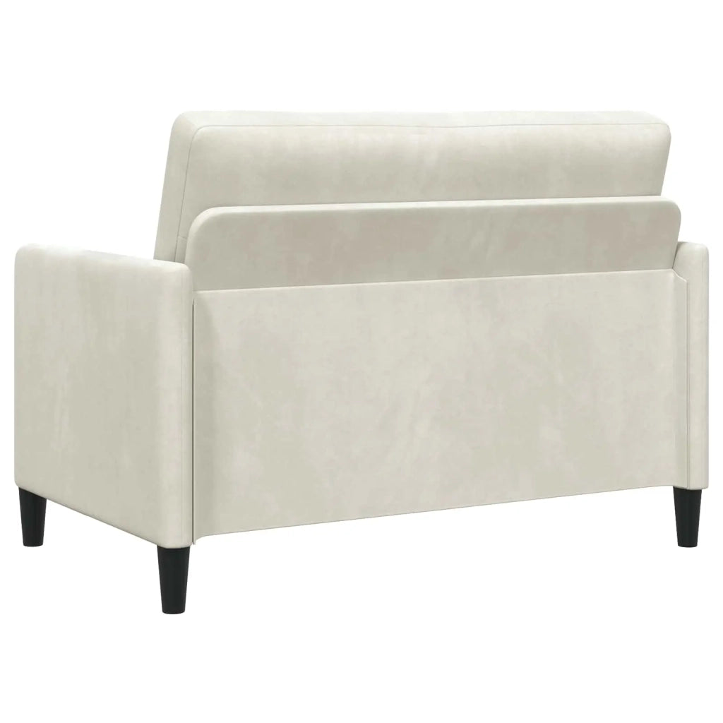 Set di Divani con Storage 2 pz Crema Poliestere 3429170