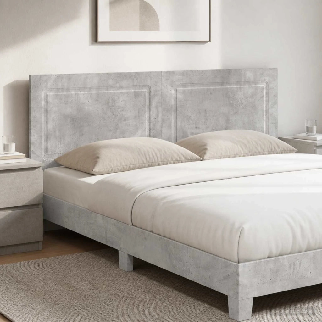 Testiera da Muro UTRECHT Grigio Cemento Legno ingegnerizzato 897828