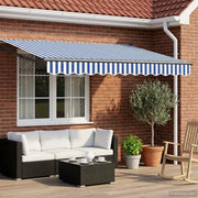 Tenda retrattile manuale con LED 3,5 x 2,5 m 3419436