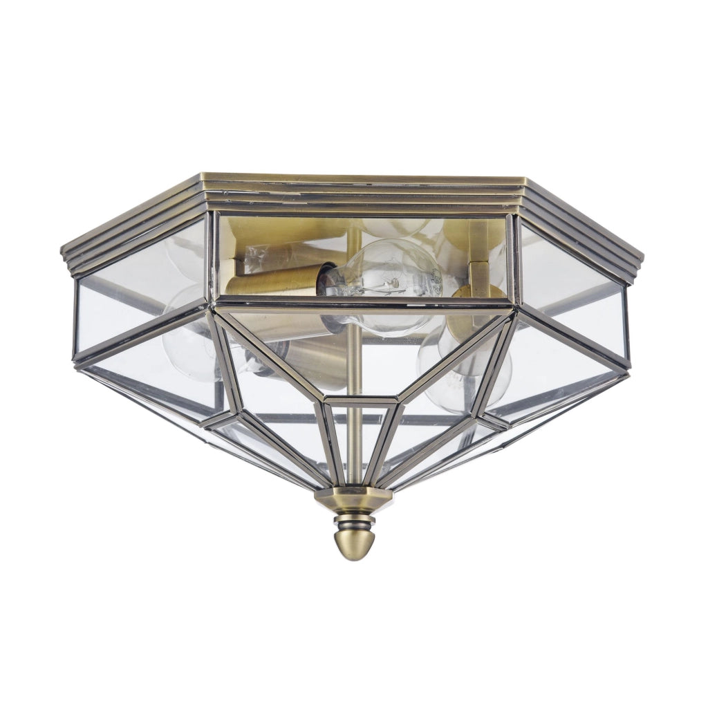 Maytoni Plafoniera Contemporanea Zeil 3 luci E27 bronzo metallo vetro