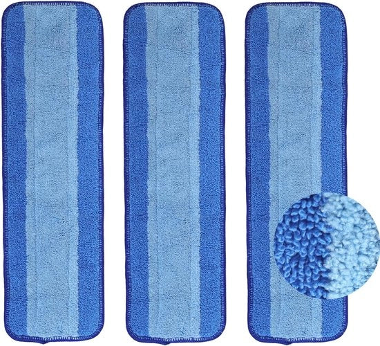 Set di 3 spazzoloni di pulizia a microfibra Idonei per asciugamani spray Bona, spazzola per pavimenti multi-superficie sostituisce spazzoloni