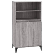 Buffet credenza cassettiera armadio mobile contenitore organizer cucina soggiorno salotto rovere Sonoma alto 60 x 36 x 110 cm legno ingegnerizzato grigio 02_0035383