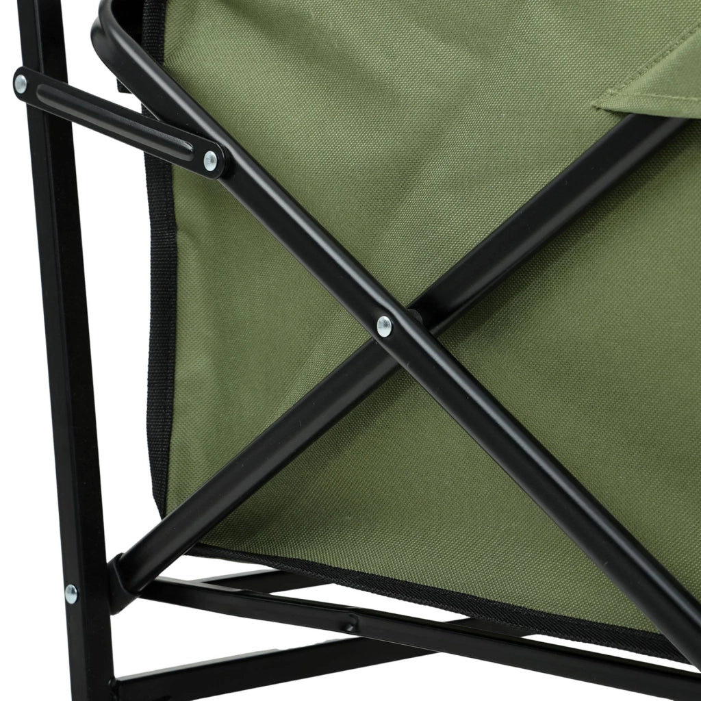 Carrello da Spiaggia Pieghevole TYRS con Ruote in Plastica, Portata Massima 120 kg, Colore Verde