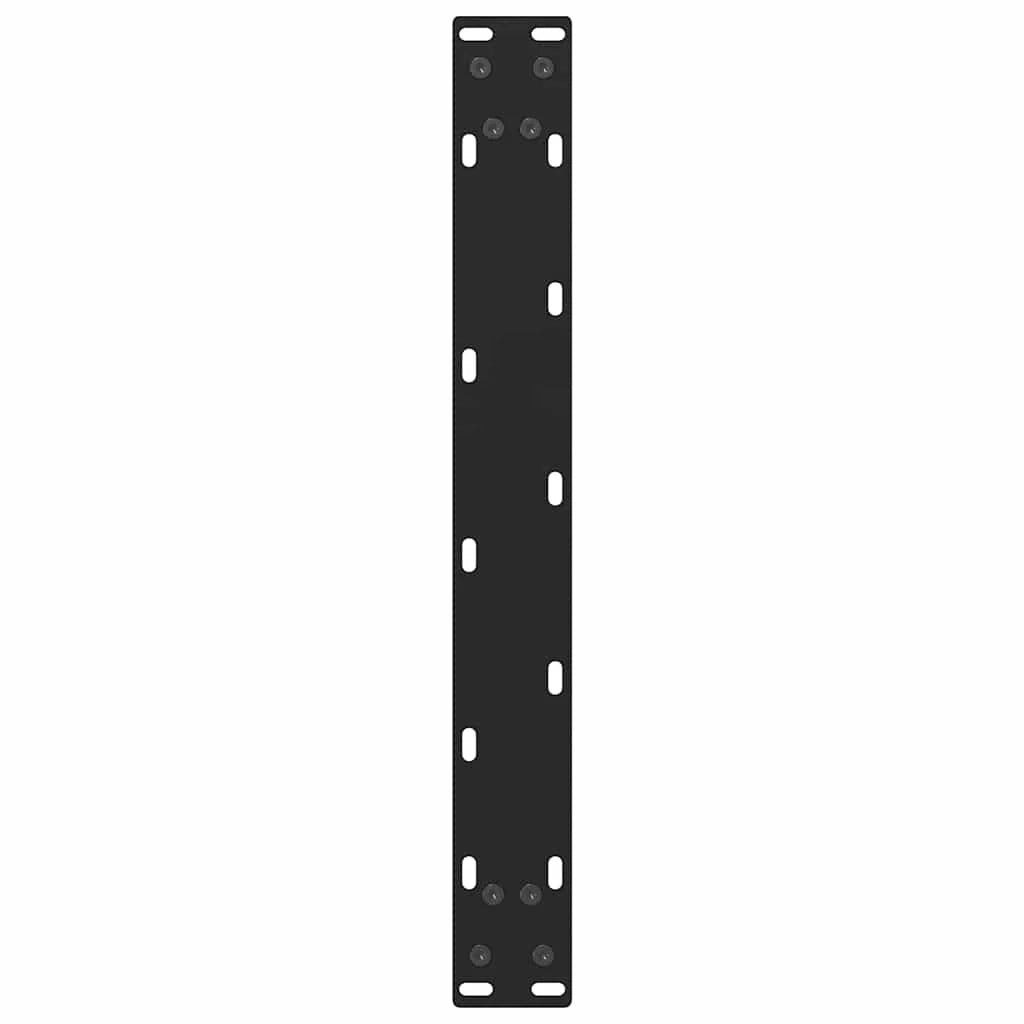 Set di 2 gambe quadrate regolabili per tavolino da caffè 50 x 30 cm in acciaio nero 02_0057500