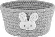 Cesto per la biancheria - Cesto di cotone - Cestino per la conservazione e l'organizzazione - Cesto decorativo - Camera da letto e camera dei bambini - 19 x 9,5 cm - Gatti - Cani - Giocattoli