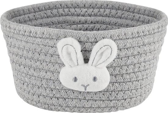 Cesto per la biancheria - Cesto di cotone - Cestino per la conservazione e l'organizzazione - Cesto decorativo - Camera da letto e camera dei bambini - 19 x 9,5 cm - Gatti - Cani - Giocattoli
