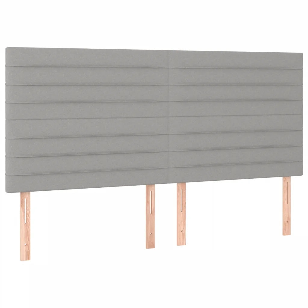 Giroletto senza Materasso Grigio Chiaro 200x200 cm Tessuto 3125162