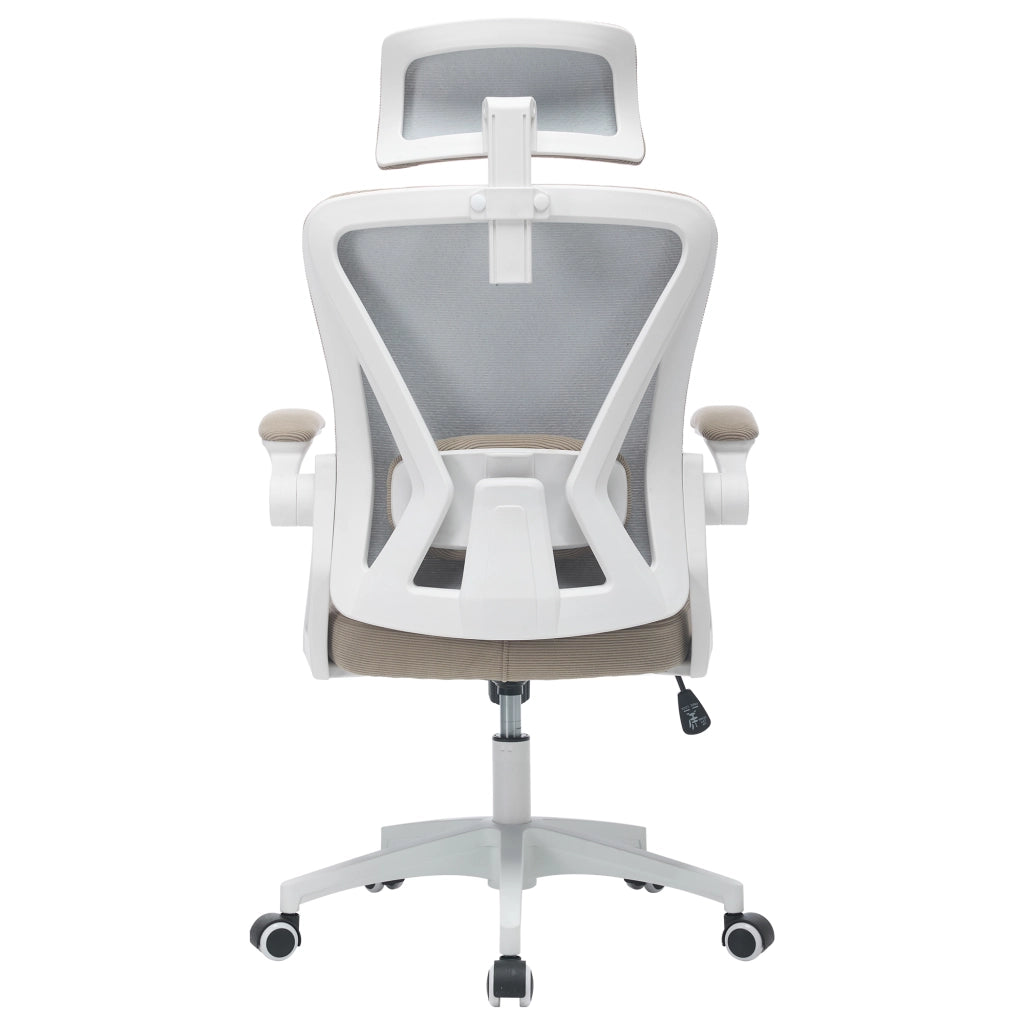 SEDIA UFFICIO in rete imbottita 58x28,5x58 cm Khaki