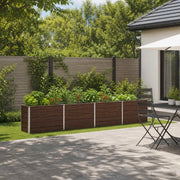 Letto rialzato da giardino Nero 320 x 40 x 55 cm 8006264