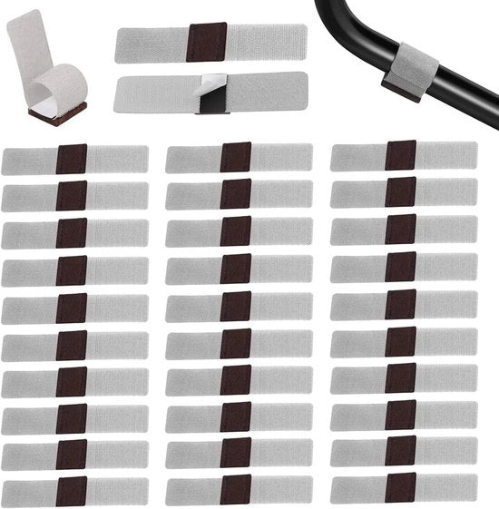 Gomme per protezione sedute 32 pezzi - Protezione contro graffi - Reduzione del rumore - Prevenzione di graffi - Colore grigio